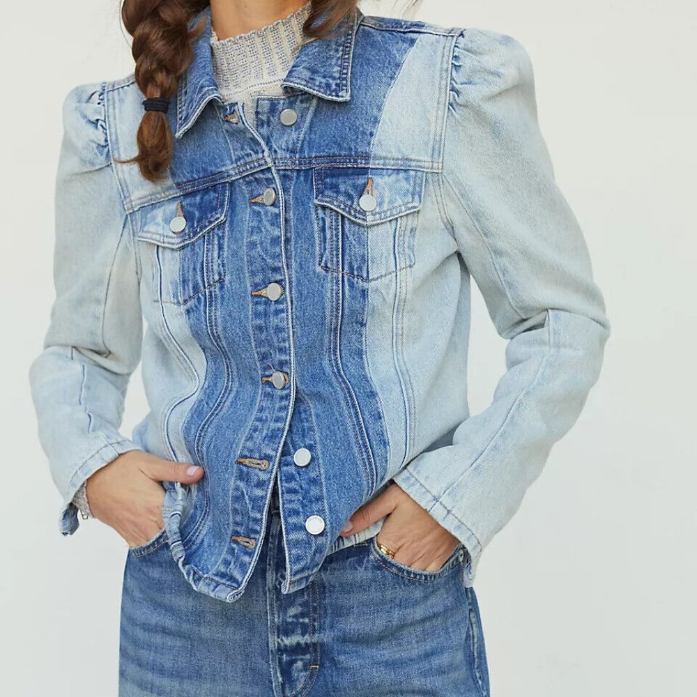 BlankNYC Two-Tone Jean Jacket, Sz S, NWT